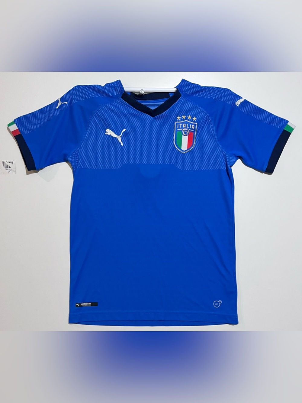Puma Italy National Team Blue Soccer Jersey Sz Youth XL